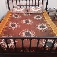 تخت دونفره فلزی|تخت و سرویس خواب|لنگرود, |دیوار