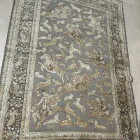 فرش طرح شکارگاه دوجفت