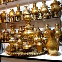 dby سماور ذغالی djk برنجی 5tf مسی گازی زغالیct|قوری، کتری، قهوه‌ساز دستی|اصفهان, دستگرده|دیوار
