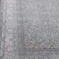 فرش 9 متری گل برجسته ابریشم نو نو استفاده نشده|فرش|قم, دروازه چوبی|دیوار
