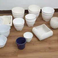 گلدان سفالی و پلاستیکی بازیر گلدونی