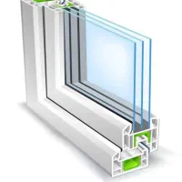ساخت و نصب پنجره دو جداره  upvc و توری پلیسه