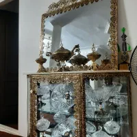 اینه وکنسول ومیز تی وی وساعت برنز اصل|بوفه، ویترین، کنسول|قرچک, ولی آباد|دیوار