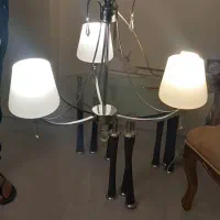 لوستر سه شاخه مدرن|لوستر و چراغ آویز|مشهد, شریف|دیوار