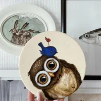 نقاشی روی سفال|تابلو، نقاشی، عکس|قم, دروازه چوبی|دیوار