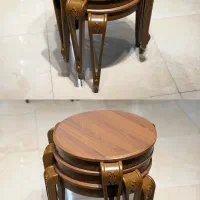 میز عسلی گرد ۳ تیکه