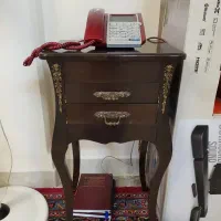 میز تلفن چوبی