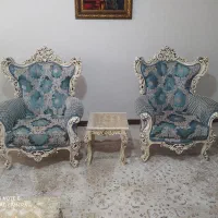 مبل و میز ناهار خوری ست به همراه ساعت ایستاده|مبلمان خانگی و میز عسلی|فردیس, سرحد آباد|دیوار