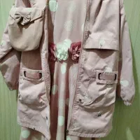 بارونی و پیراهن دخترانه صورتی