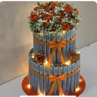 کیک پول (پول آرایی،گل روبانی)|گل مصنوعی|یاسوج, |دیوار