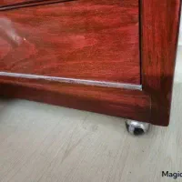 دراور چوبی ماهونی تمیز، سالم و پایهچرخدار|جاکفشی، کمد، دراور|شیراز, ستارخان|دیوار