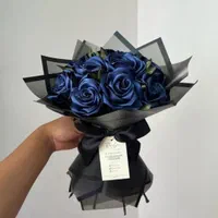 دسته گل روبانی با کیفیت بالا|گل مصنوعی|سمنان, |دیوار