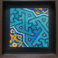 تابلو کاشی سنتی دست ساز دکوراتیو