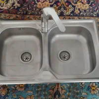 سینک ظرفشویی دو لگن ایلیا استیل توکار