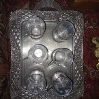 سینی و استکان سیلور اصل|ظروف سرو و پذیرایی|کرج, حصارک پایین|دیوار
