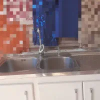 سینک ظرف ظرفشویی عمیق دوقولو.شیر اهرمی.آبچکان|آبچکان و نظمدهنده ظروف|سنندج, |دیوار