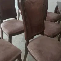 میز غذاخوری ۸ نفره چوبی به همراه ۸ صندلی