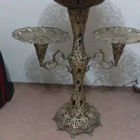 میوه خوری پایه دار برنز برنجی کنار سالنی|ظروف سرو و پذیرایی|اراک, |دیوار