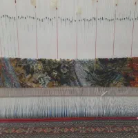 تابلو فرش دستباف نیمه‌کاره طرح شکفتن|تابلو فرش|مبارکه, |دیوار