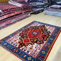 قالیچه اکبند نهاوند زمینه سورمه ای حاشیه ابی|فرش|تهران, سلسبیل شمالی|دیوار
