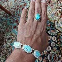 دستبند و انگشتر فیروزه