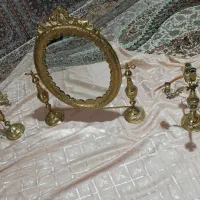 آیینه و شمعدان برنز قدیمی|آینه|تبریز, |دیوار