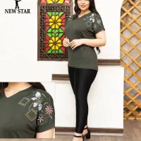 تیشرت و آستین سه ربع کارشده