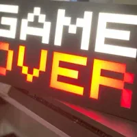 تابلو نوری طرح game over