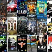 سلام تعدادی زیادی بازی کامپیوتر و پلی استیشن ۲