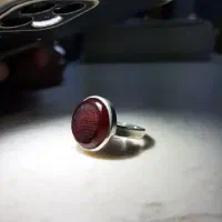 انگشتر عقیق سرخ خطی|جواهرات|قم, نیروگاه|دیوار