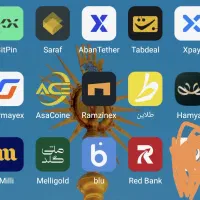 بلو سرمایکس ردبانک میلی ملی‌گلد طلاین همیان تبدیل