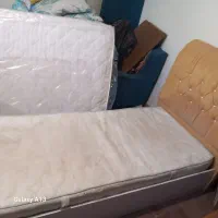 فروش تخت و تشک یک نفره MDF سالم|تخت و سرویس خواب|گرمدره, |دیوار