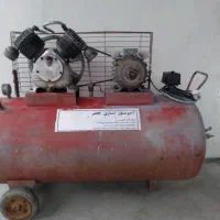 پمپ باد صنعتی 250 لیتری دو سیلندر (تسمه ای)