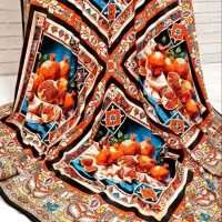 رومیزی یلدایی اندازه ۱/۵در ۱/۵ جنس مخمل پورشه .|پرده، رانر، رومیزی|سنندج, |دیوار