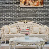 مبلمان استیل سلطنتی 7 نفره اقساطی بدون سود