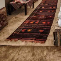 گلیم دستبافت خوش طرح و رنگ