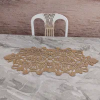 رومیزی چرم اکلیلی خارجی با آستر نمدی