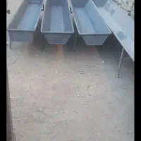 آخور وآبخوری گوسفند و گاو|حیوانات مزرعه|بهار, |دیوار