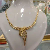 گردنی طلا جواهر بدون اجرت فقط۳درصد زرگری وفائی|بدلیجات|تبریز, |دیوار