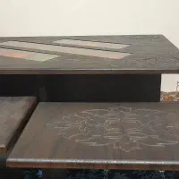 میز بزرگ با ۴تا عسلی|مبلمان خانگی و میز عسلی|بروجرد, |دیوار