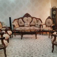 ست مبلمان ۹ نفره+جلو مبلی +۲ عدد عسلی