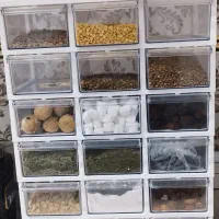 جا ادویه و حبوبات|ظروف نگهدارنده، پلاستیکی، یک‌بارمصرف|پرند, فاز ۶|دیوار