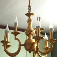 لوستر کاملا سالم . بدون خط و خش|لوستر و چراغ آویز|مشهد, تربیت (صدف)|دیوار