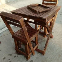 میز وصندلی چوب روس سنتی|میز و صندلی غذاخوری|پرند, فاز ۲|دیوار