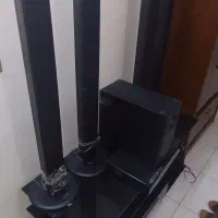 دستگاه سینمای خانگی با میز شیشه ای زیر تلویزیونر|سیستم صوتی خانگی|تهران, شهرک شهرداری|دیوار