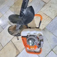 موتور چاله کن بنزینی دستی با مته ۳۰ سانت