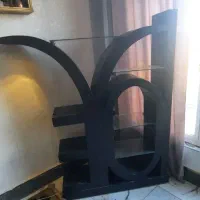 بوفه چوبی Loe چراغ ال  جای گلدون و اشیاه شراب خوری|بوفه، ویترین، کنسول|شوش, |دیوار