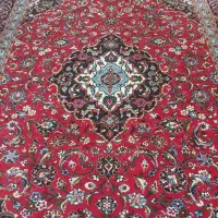 فرش دستباف نجف آبادی زمینه لاکی|فرش|اصفهان, آهنگران|دیوار