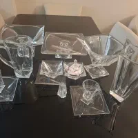 سرویس پذیرایی کوادرون ۱۲ نفره+گلدان، پارچه و‌لیوان