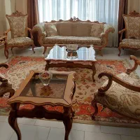مبلمان استیل کلاسیک چوب راش بسیار شیک|مبلمان خانگی و میز عسلی|تهران, سید خندان (جلفا)|دیوار